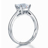 Sterling 925 Silver Engagement Ring 1.5 Ct Princess Cut Lab Created Diamond - diamondiiz.com