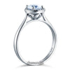 Sterling 925 Silver Bridal Wedding Promise Ring Floral 1 Ct  Man Made Diamond - diamondiiz.com