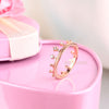 14K Rose Gold Wedding Band Princess Crown Ring 0.04 Ct Diamond Fine Jewelry - diamondiiz.com