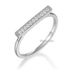 14K White Gold Wedding Band Women Elegant Ring 0.07 Ct Diamond Fine Jewelry - diamondiiz.com