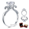 925 Sterling Silver Wedding Engagement Ring Vintage 2 Carat Lab Created Diamond - diamondiiz.com
