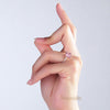 14K Rose Gold Wedding Engagement Ring 2.8 Ct Pink Topaz 0.16 Ct Natural Diamonds - diamondiiz.com