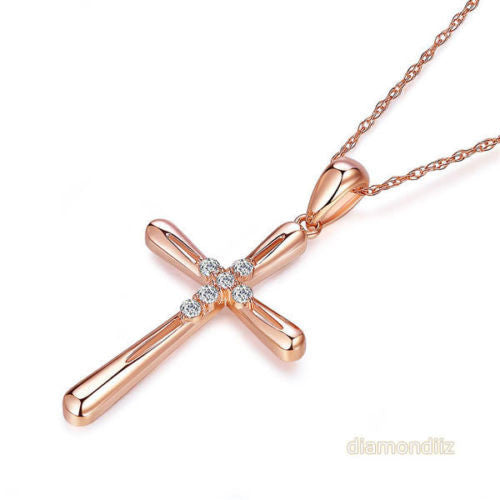 Large Rosegold Crystal Cross Pendant Necklace Women Christian - Etsy | Cross  pendant necklace woman, Evil eye necklace gold, Cross pendant necklace