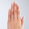 14K White Gold Stackable Wedding Band Ring Eternity 0.42 Ct Natural Diamonds - diamondiiz.com