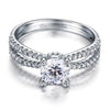 925 Sterling Silver Wedding Engagement Ring 1.25 Carat Round Lab Created Diamond - diamondiiz.com