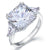 925 Sterling Silver Luxury Ring 8 Ct Princess Cut Lab Created Diamond