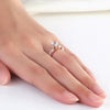 14K Rose Gold Vintage Wedding Engagement Ring 1.2 CT Topaz & Natural Diamonds - diamondiiz.com
