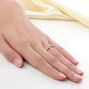 Solid 14K White Gold Wedding Band Women Ring 0.26 Ct Diamond 585 Fine Jewelry - diamondiiz.com
