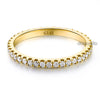 14K Yellow Gold Stackable Wedding Band Ring Eternity 0.42 Ct Natural Diamonds - diamondiiz.com