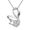 Swan Pendant Necklace 925 Sterling Silver - diamondiiz.com