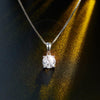 1 Carat Moissanite Diamond Pendant Necklace 925 Sterling Silver MFN8140
