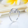 Dancing Stone Woven Solid 925 Sterling Silver Ring 2017 New Style XFR8284
