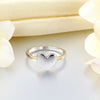 Plain Solid 925 Sterling Silver Ring Heart Fashion Trendy Stylish XFR8288