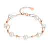 18K/ 750 Rose Gold 7 Pieces Pearls Bracelet (7 Piece Pearls) KB7004