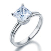 1 Carat Moissanite Diamond Wedding Engagement Ring 14K White Gold - diamondiiz.com
