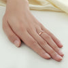 Matching 14K Rose Gold Love Women Wedding Band Ring 0.12 Ct Diamonds Promise - diamondiiz.com