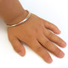 Baby Kids Children Adjustable Size Plain Bangle Bracelet 990 Silver - diamondiiz.com