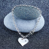 Kids Girl Gift Children Dangle Heart Bracelet 925 Sterling Silver - diamondiiz.com