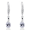Fashion Pear Cut Dangle Drop Earrings 925 Sterling Silver - diamondiiz.com