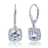 Bridal Wedding Dangle Round Cut Earrings 925 Sterling Silver - diamondiiz.com