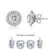 1 Carat Moissanite Diamond 4 Claws Stud Earrings 925 Sterling Silver MFE8187