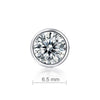 1 Carat Moissanite Diamond Earring (1 Piece) Unisex 925 Sterling Silver MFE8195