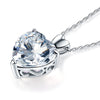 Wedding Bridal Heart Pendant Necklace 925 Sterling Silver - diamondiiz.com