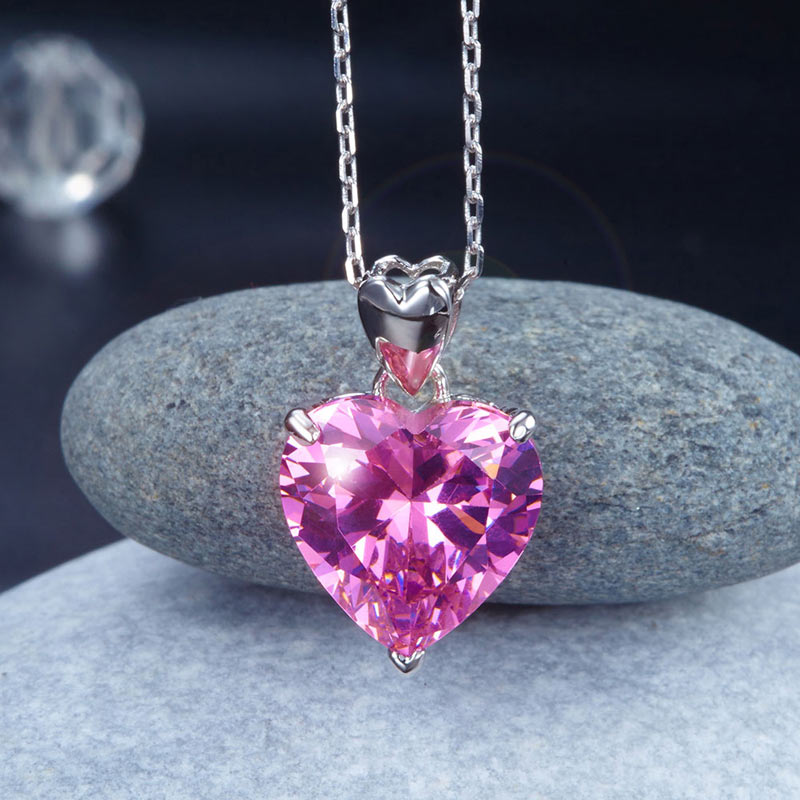 bridal pink diamond necklace