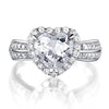 2 Carat Heart Cut Created Diamond 925 Sterling Silver Wedding Anniversary Ring XFR8011
