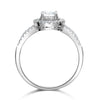 1.5 Carat Created Diamond Engagement Sterling 925 Silver Ring XFR8022