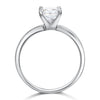 1 Carat Created Princess Diamond Engagement Sterling 925 Silver Ring XFR8025