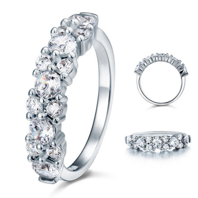2.5 Carat Solid 925 Sterling Silver Wedding Ring Jewelry - diamondiiz.com