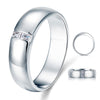 Men's Wedding Band Solid Sterling 925 Silver Ring XFR8050