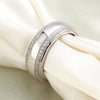 Men's Wedding Band Solid Sterling 925 Silver Ring XFR8052
