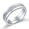 Round Cut Men's Bridal Wedding Band Solid Sterling 925 Silver Ring Jewelry - diamondiiz.com