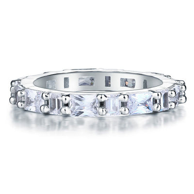 Solid 925 Sterling Silver Wedding Band Stacking Ring Jewelry - diamondiiz.com