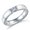 Princess Solid Sterling 925 Silver Wedding / Bridal Ring Band Jewelry - diamondiiz.com