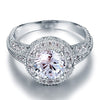 Vintage Style 2 Carat Created Diamond Solid 925 Sterling Silver Wedding Engagement Ring XFR8090