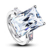 Princess Cut Created Diamond 925 Sterling Silver Luxury Ring XFR8117