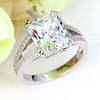 Solid 925 Sterling Silver Luxury Ring Anniversary 6 Carat Created Diamante XFR8152