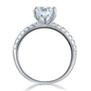 925 Sterling Silver Bridal Engagement Ring 2 Carat Created Diamond Jewelry XFR8212