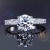 925 Sterling Silver Bridal Engagement Ring 2 Carat Created Diamond Jewelry XFR8212