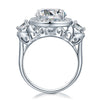 Three-Stone 925 Sterling Silver Promise Engagement Ring Vintage Victorian Art Deco 3.5 Ct XFR8236