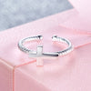 Children Kids Girls Cross Adjustable Ring 925 Sterling Silver - diamondiiz.com
