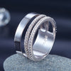 New Style Design Solid 925 Sterling Silver Wedding Band Ring XFR8274