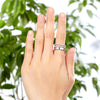 New Style Design Solid 925 Sterling Silver Wedding Band Ring XFR8274