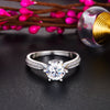 Engagement Crown Ring 925 Sterling Silver 1 Ct Created Diamond XFR8318