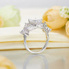 Pageant Luxury Ring Solid 925 Sterling Silver Butterfly Wedding Jewelry XFR8322