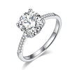 2 Carat Moissanite Diamond (8 mm) Engagement Ring 925 Sterling Silver MFR8347
