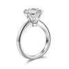 3 Carat Moissanite Diamond (9 mm) Luxury Ring 6 Claws Engagement 925 Sterling Silver MFR8350